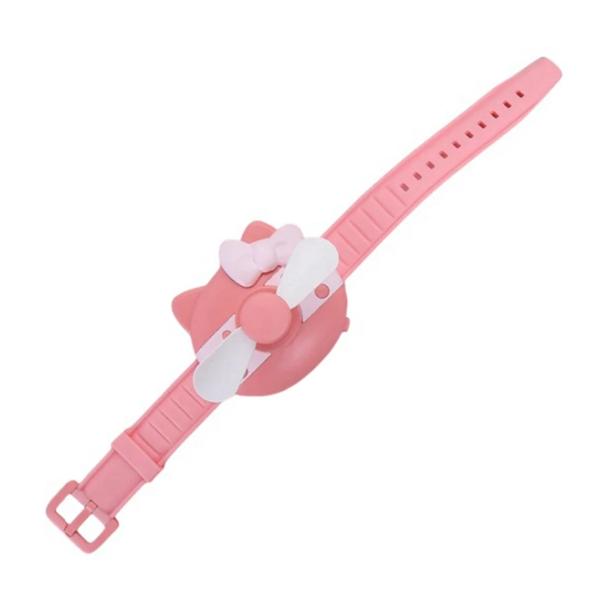 Niedlicher Mini-Ventilator, Uhrendesign für Kinder, tragbarer Ventilator, weicher, sicherer, starker Wind, wiederaufladbare USB-Belüftung C