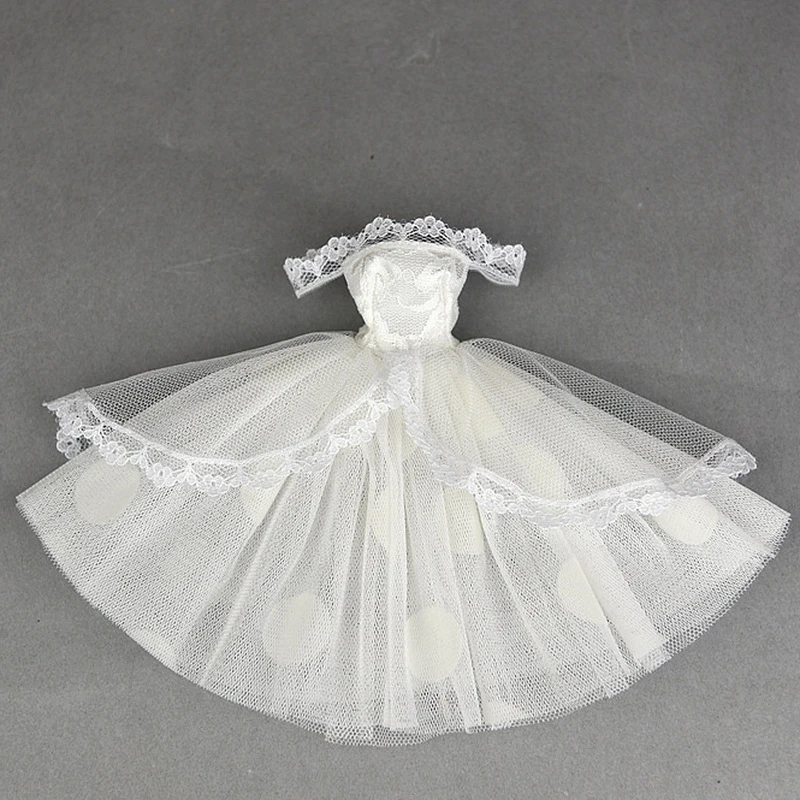 Mini robe de poupée princesse noire, robe de mariée, jupe moelleuse, Tutu en dentelle multicouche, à pois, vêtements de fête