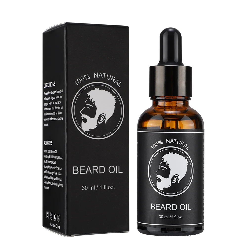 New Hair Beard Growth Oil For Men Thicken Soft Smooth Nourish Beard Oil Natural Mustache Growing Essential Oil Beard Care 30ml