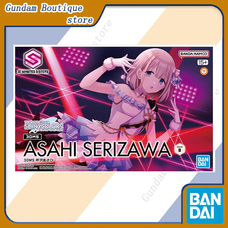 Bandai genuino 30MS EL IDOLM STER ASAHI SERIZAWA figura de acción de Anime juguetes de modelos de ensamblaje coleccionables ornamento regalo niños chico