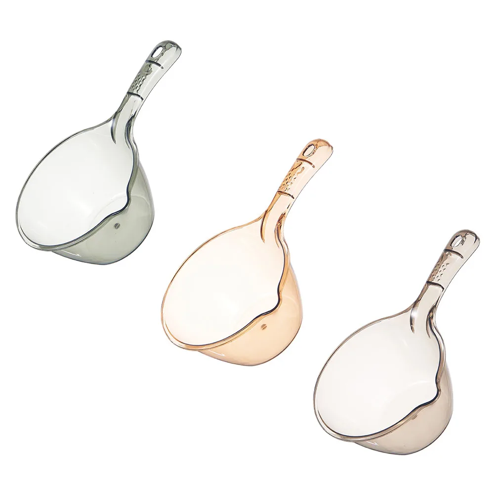 

3Pcs Thickened Water Scoop Ladle Acrylic Multipurpose Bath Garden Kitchen Long H Spoon Storage Bathroom Dipper