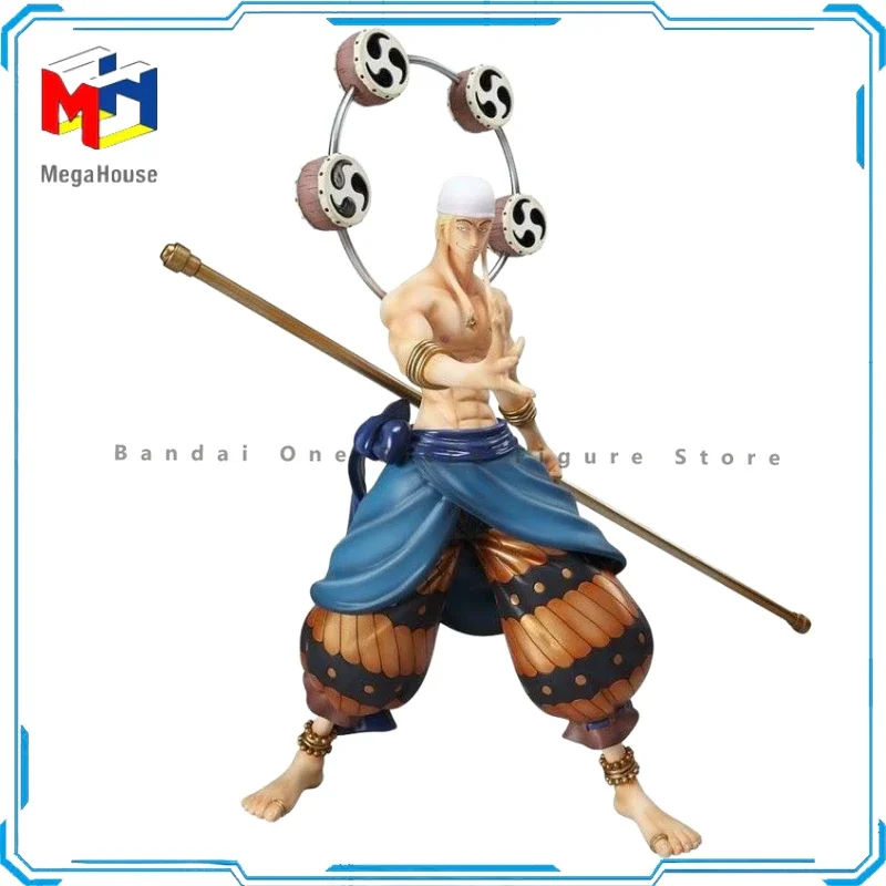 W magazynie Oryginalny MegaHouse One Piece POP Dx Series Thor Enel Figurki akcji Animacja Zabawki Prezenty Model Kolekcjoner Anime Hobby