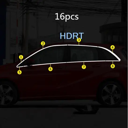 

Стайлинг автомобиля, оконная отделка из нержавеющей стали, украшение на окно, крышка столба, отделка, подходит для mercedes benz B CLASS 2015 2016 2017 2018