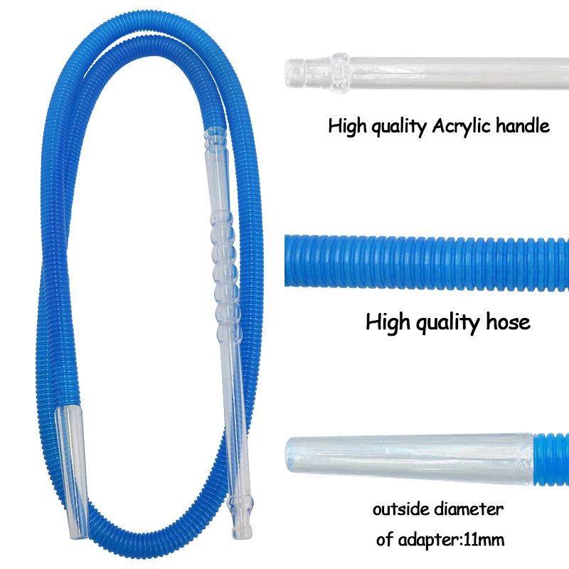 SY 1pc Disposable Narghile Hard Plastic Handle Hookah Shisha Hose Hosepipe with Excellent Air Flow Easy Clean