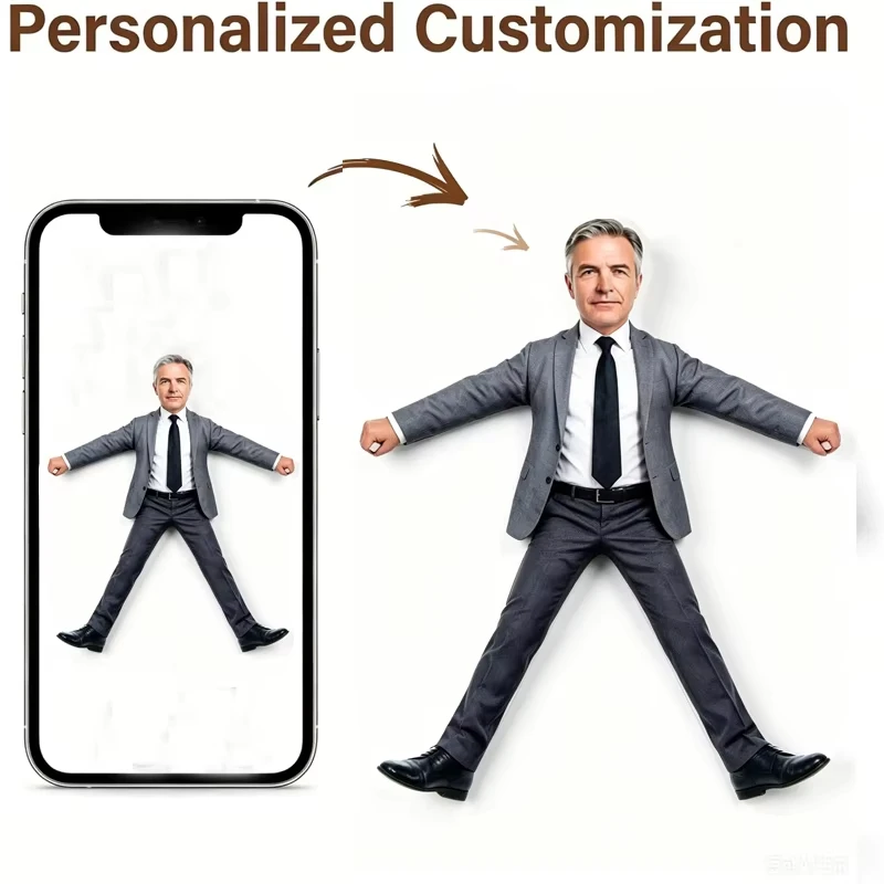 Custom Bendable Plush Doll, Poseable Wire DIY Photo Figurine, Funny Novelty Deformed Style Desk Prank Gift for Friends Couples