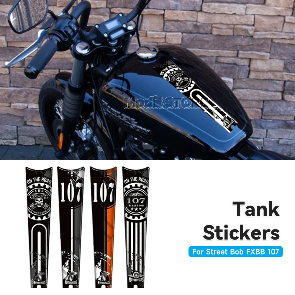 Наколенники для мотоцикла Harley Davidson Street Bob FXBB 107 M8, наклейки на бак, протектор, боковые захваты, наклейки на газ, топливо, масло