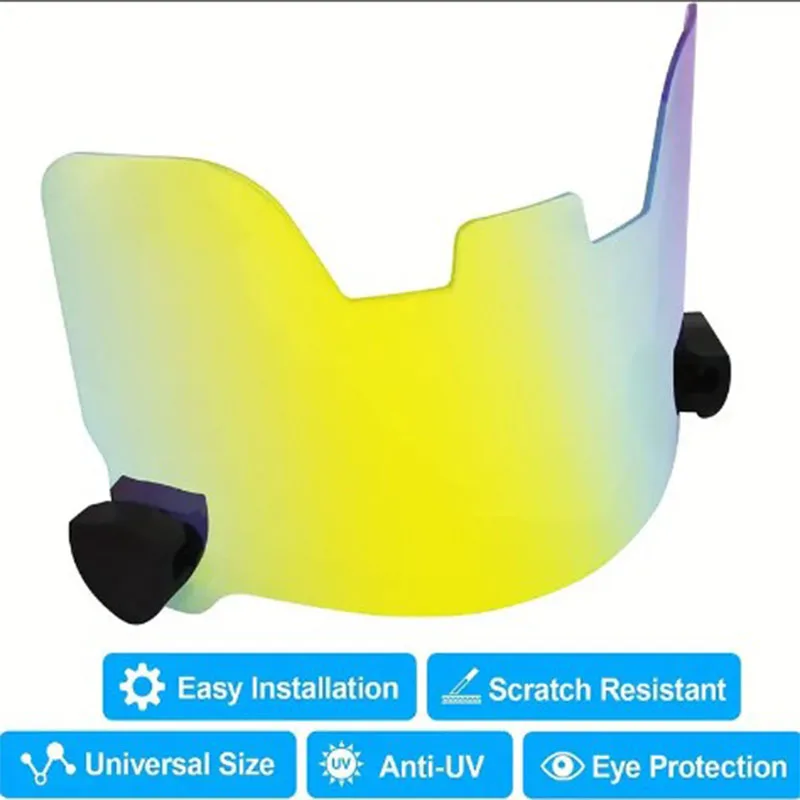 Rugby Helmet Visor Universal American Football Goggles Rainbow Visor Eye Protection RugbyTraining Equipment Football Accessories