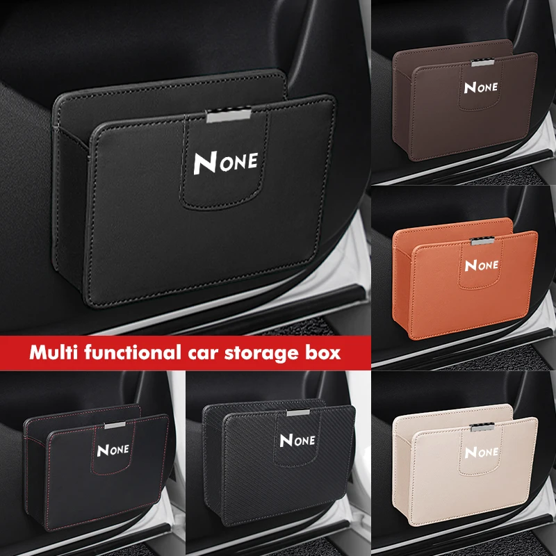 Bolsa de basura para puerta de coche, bolsillo de almacenamiento colgante para salida de aire de coche, para Honda Civic Accord Fit Jazz CRV BRV HRV Pilot Passport