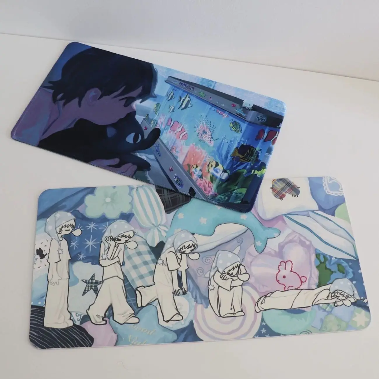 

New Japanese Creative Rubber Mouse Pad Personalized illustration Kawaii Keyboard Pad Anti Sslip Anime Animation Computer Mat