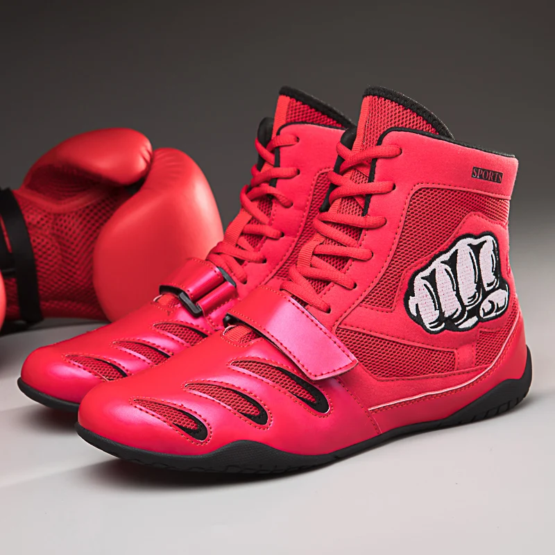 Sapatos De Wrestling Respiráveis, Tênis De Boxe Antiderrapante, Calçados De Wrestling Plana