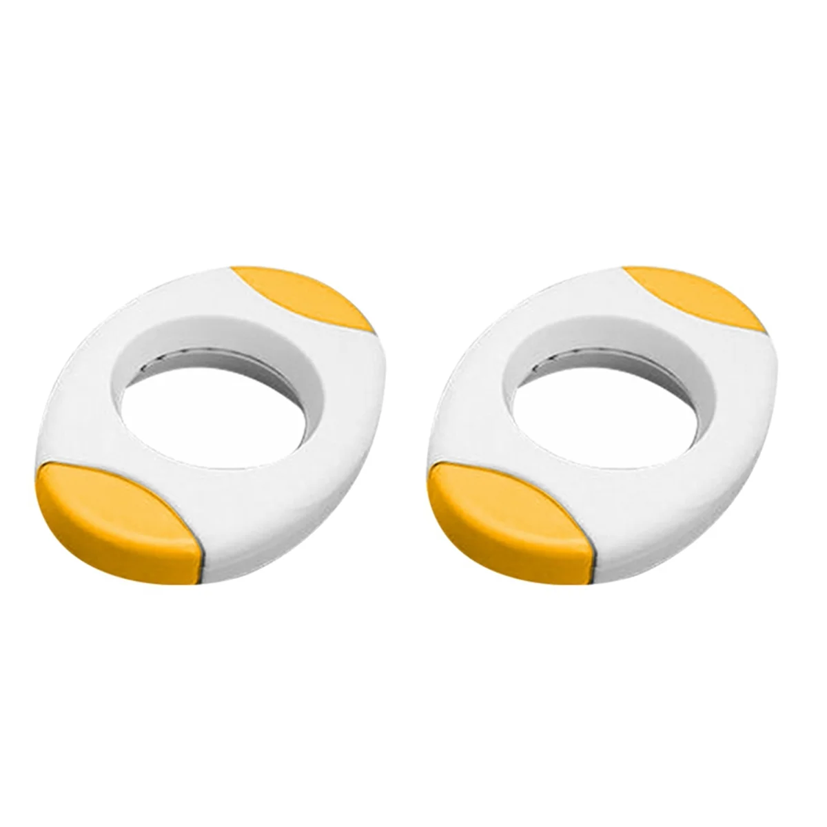 

2 Pack Egg Shell Opener, Egg Cutter for Quickly Cutting Off the Tops of Cooked Eggs,Household Baking Accessories,Yellow