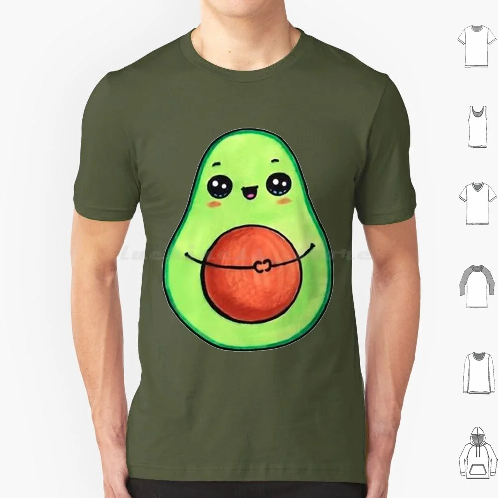 I Love Avocado T Shirt 6xl Cotton Cool Tee Guacamole Avocados Avocado Lover Cute Avocado Healthy Food Avocato Avo Merry