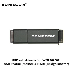 WINTOGO SSD USB3.1 USB3.0 SONIZOON SSD 128GB 256GB büyük kapasiteli sabit disk taşınabilir katı hal sürücü pc