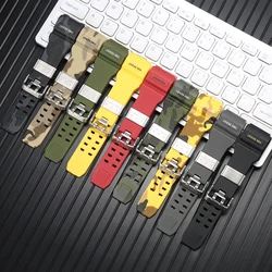 Camo Watch Accessories For Casio MUDMASTER GWG-1000 Special Interface TPU Strap Men's Outdoor Sports Waterproof Resin Watch Band