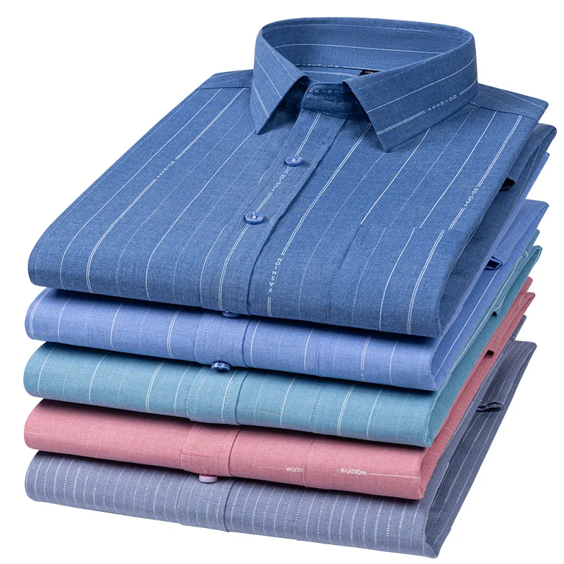Plus Größere Größe 7XL 6XL 5XL Hemden Für Männer Mode Frühling Casual Langarm Anti-falten Weichen Komfort pflegeleicht Busienss Kleid