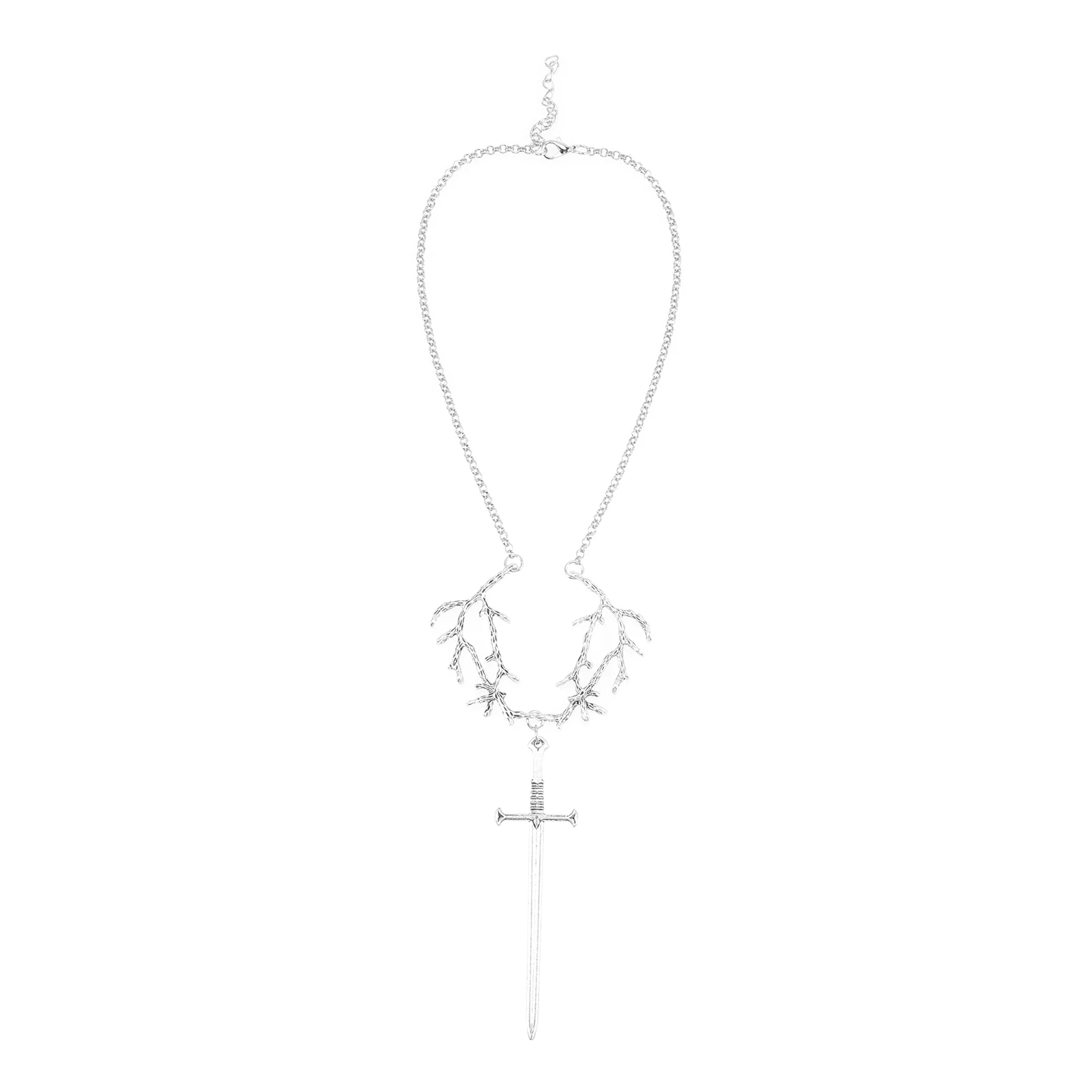 

Vintage Gothic Women Punk Girls Charm Branches Alloy Choker Necklaces for Party Dating Office Travel Daily Wear