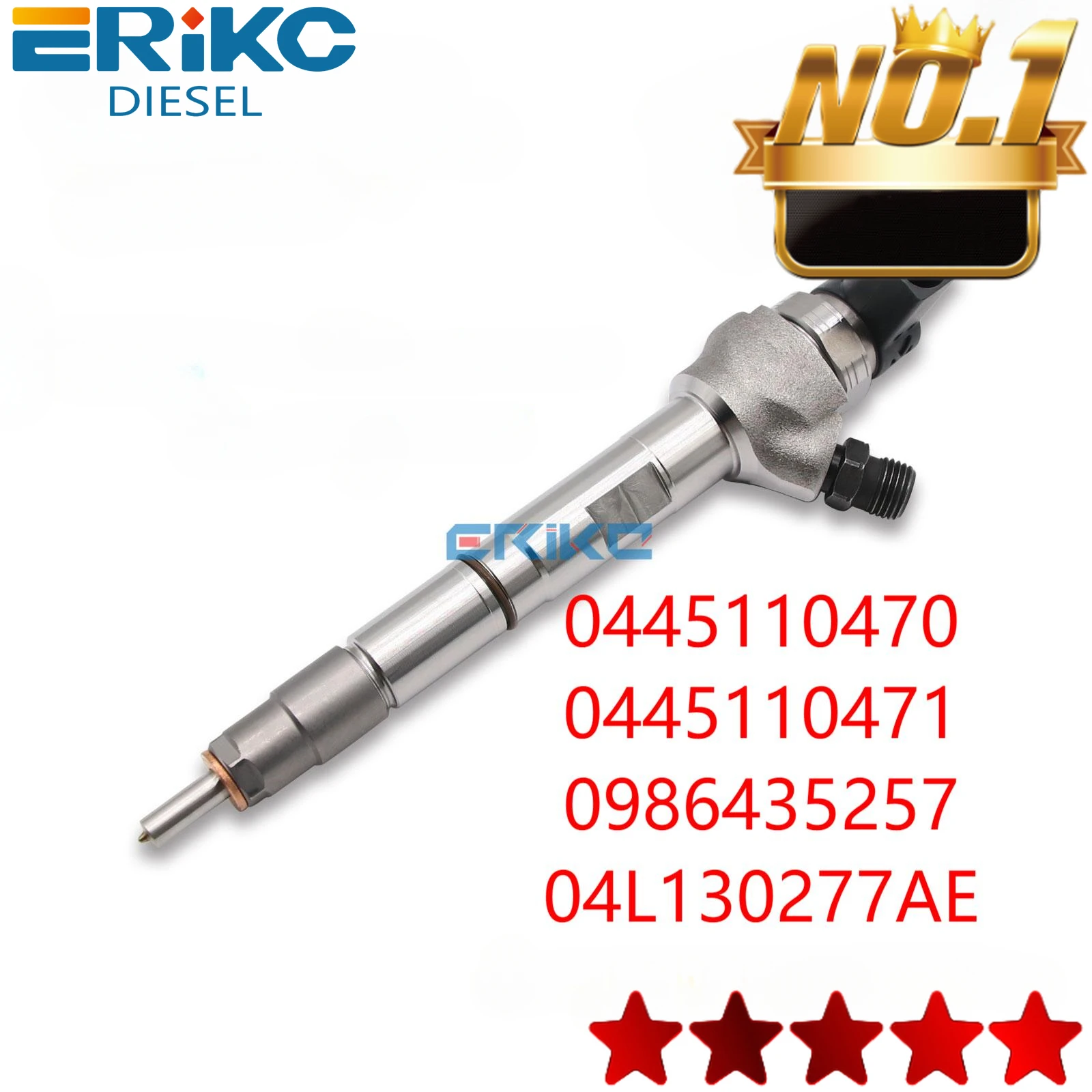 0445110471 04L130277AE 04L130277C Diesel Fuel Injector 0445110470 Auto Parts 0986435257 For Audi VW Seat Leon Skoda