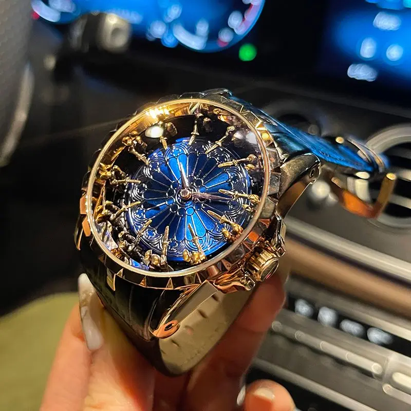 موضة جديدة ساعة كوارتز رجالية رياضية عصرية ساعة رجالية فاخرة شخصية رجل ساعة كبيرة الطلب ساعات المعصم الرجال