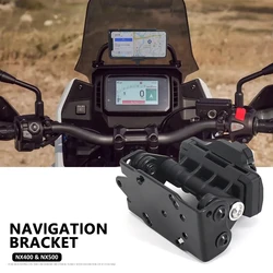 Motorcycle Accessories Phone Holder Bracket GPS Navigation Bracket Mounting 13/16mm Rod For Honda NX400 NX 400 NX500 Nx 500 2024