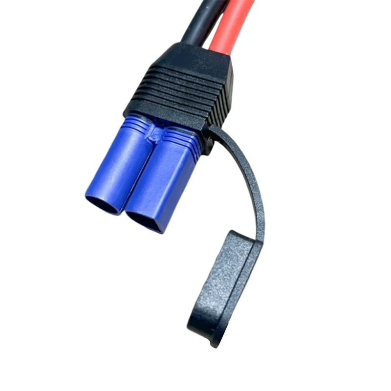 100W EC5 10AWG Silicone Line Motorcycle Emergency Start Wire High-power EC5 Male Female Plug to O-type Terminal Connection Cable