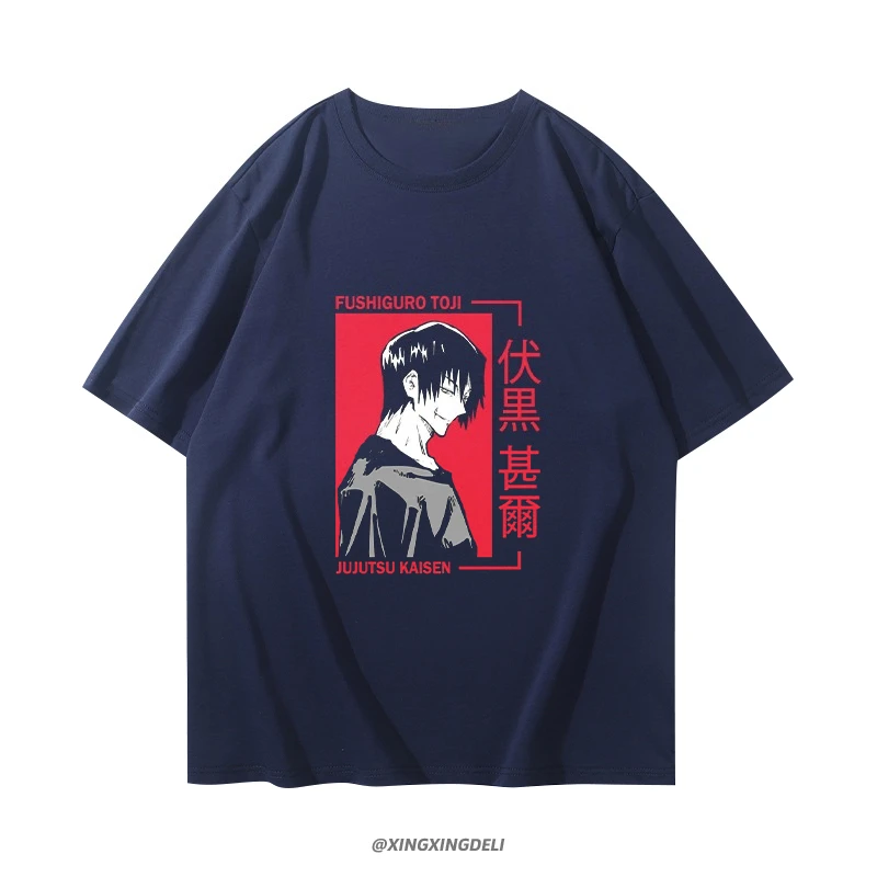 Spell Return To War Men's Summer Casual Sports Comfortable Short Sleeve T-Shirt Japanese Animation Secondary Yuan Half Sleeve