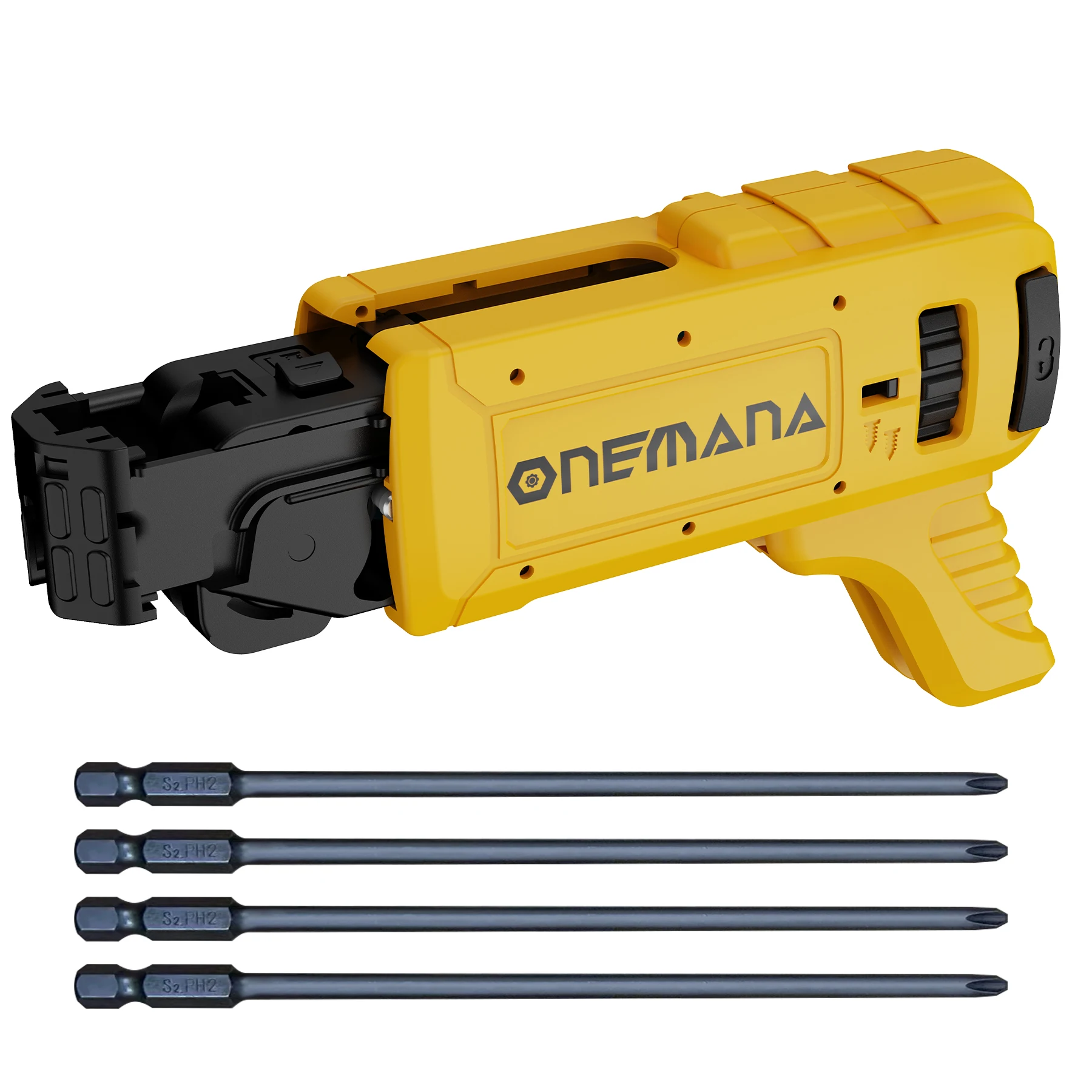 Accessoires voor schroefpistolen voor gipsplaten, compatibel met Dewalt DCF620B en DCF630B, inclusief vier lange schroeven en compatibel met de MAXXT elektrische schroevendraaier.