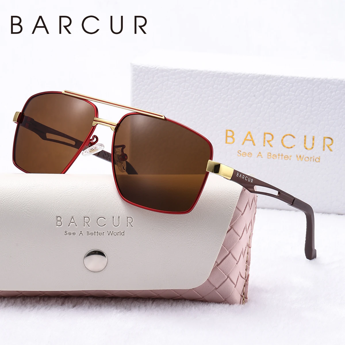 

Изысканные солнцезащитные очки BARCUR с прочной текстурой, необходимые для путешествий, ветрозащитные, пыленепроницаемые и устойчивые к ультрафиолетовому излучению.