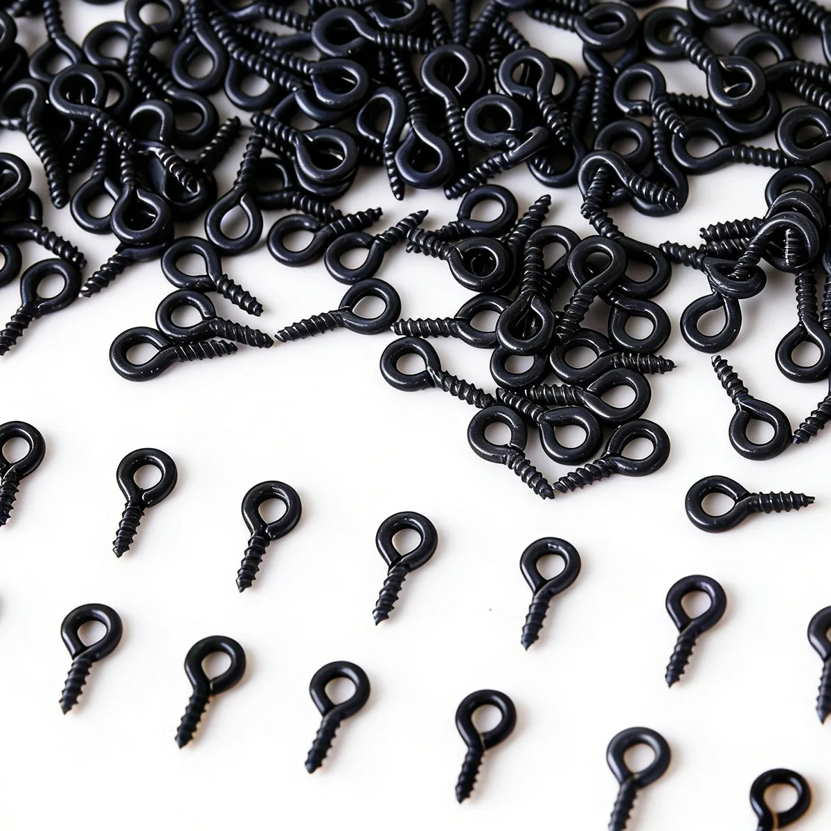 

101-303Pcs/lot 4*8mm Black Small Eye Pins Eyepins Hooks Eyelets Screw for DIY Jewelry Making Chain Supplies Accessories