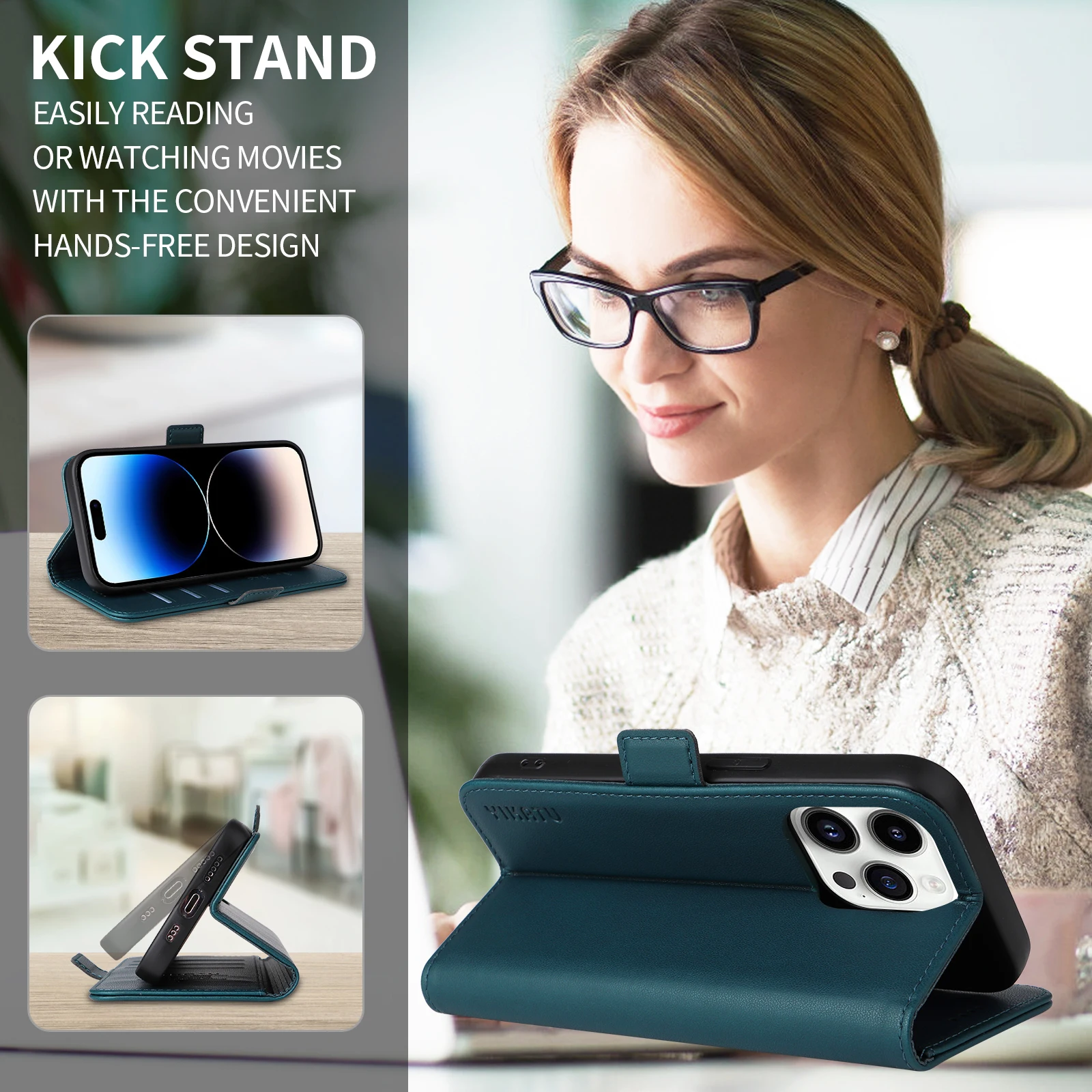 Magnetic Flip Slot Wallet Leather Case For Sony Xperia 10V 4G 10 Vi 2024 5V 4G 1 Vii 1 Vi 2024 RFID Blocking Layer Protect Cover view 6