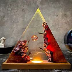 Resin Demon Ring Night Lamp Bedroom Decoration Night Light Home Room Office Desk Decoration Accessories Halloween Table Light