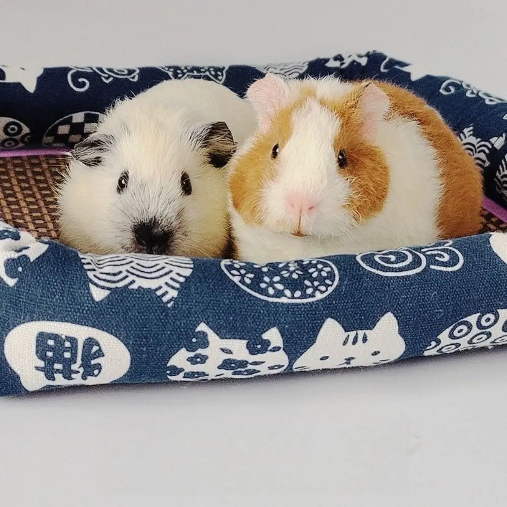 New Canvas Gerbil Cushion Comfortable Breathable Hamster Sleeping Bed Multi-size Washable Hamster Nests Pet Supplies