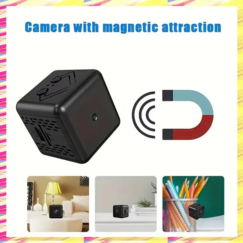 كاميرا ABJJ X6D مربعة صغيرة عالية الدقة 2.4 جيجا هرتز واي فاي نظام أمان المنزل معدات ذكية كاميرا مراقبة للرؤية الليلية بالأشعة تحت الحمراء