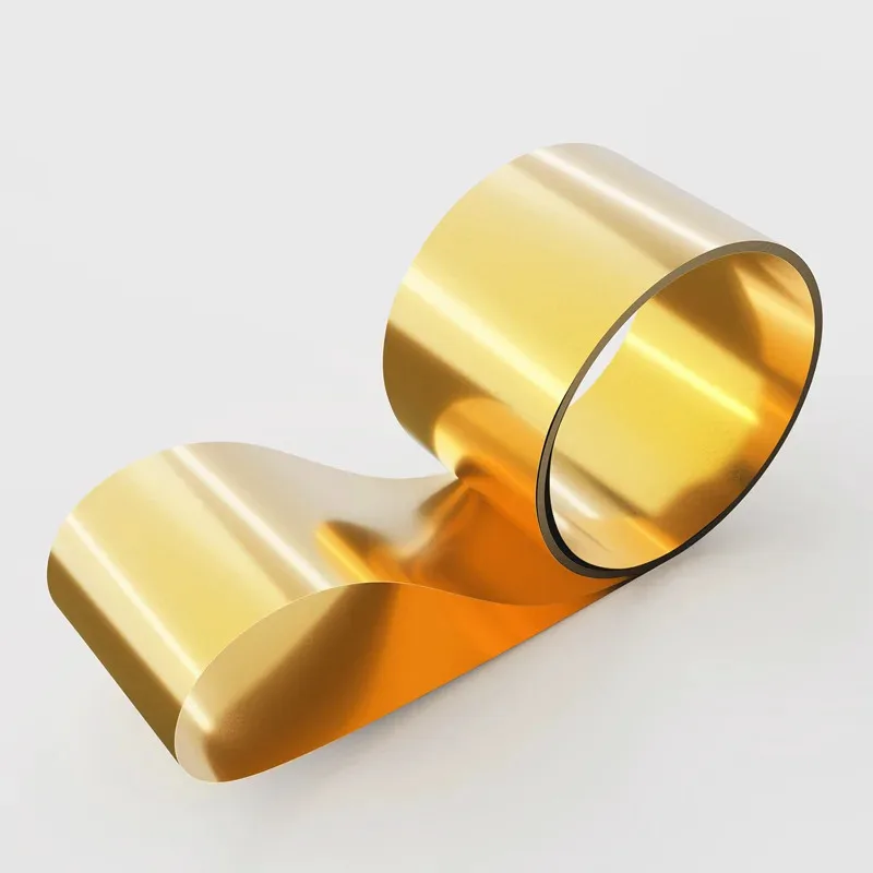 Striscia di ottone da 1 metro Spessore foglio 0,01-1 mm Bobina di acciaio Piastra liscia in acciaio Larghezza 10/15/20/25/30-400 mm Alta precisione Varie dimensioni