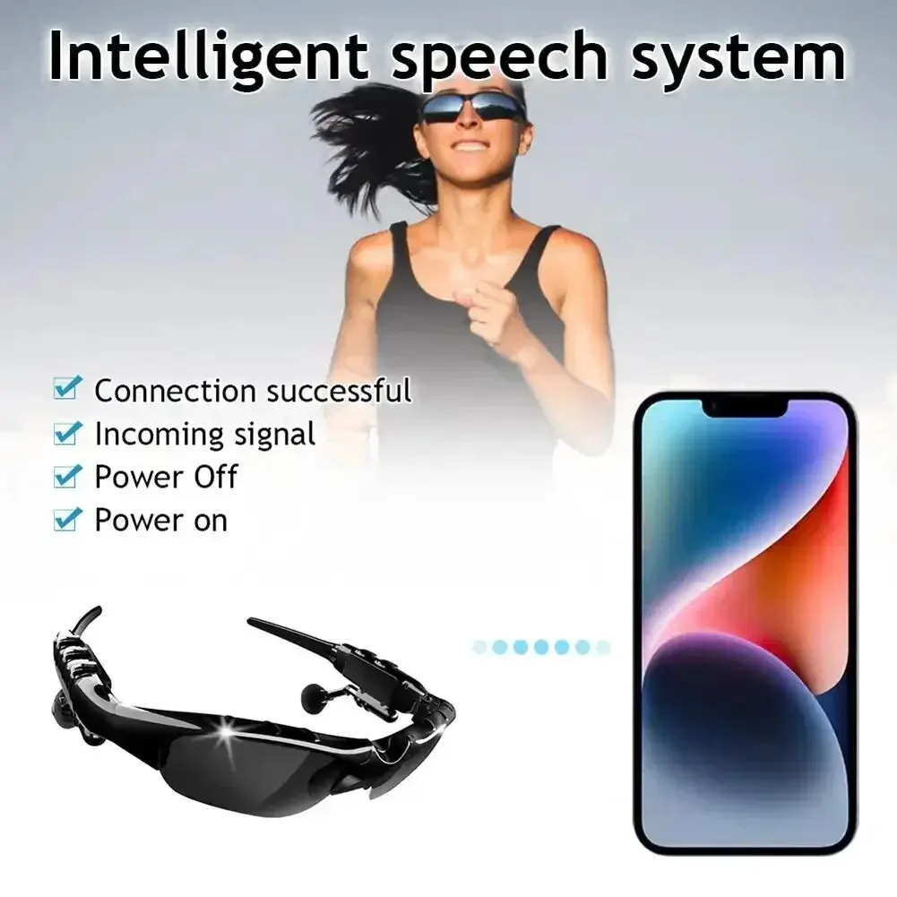 Toptrek sportowe stereo bezprzewodowe okulary przeciwsłoneczne Bluetooth 5.0 zestaw słuchawkowy telefon spolaryzowane okulary przeciwsłoneczne do jazdy okulary do jazdy konnej