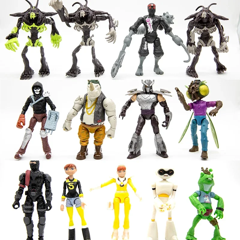 Playmates Green Ninjas Turtle Raphaels Most Comprehensive Villain Bebop Rockstable Krang Leatherhead Purple Dragon Doll Figures