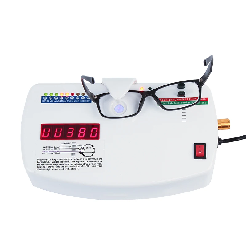 Professional 1PC UV Lens Tester Anti-radiation Ultraviolet Testing Equipment Charging UV400 Optical Tester Machine