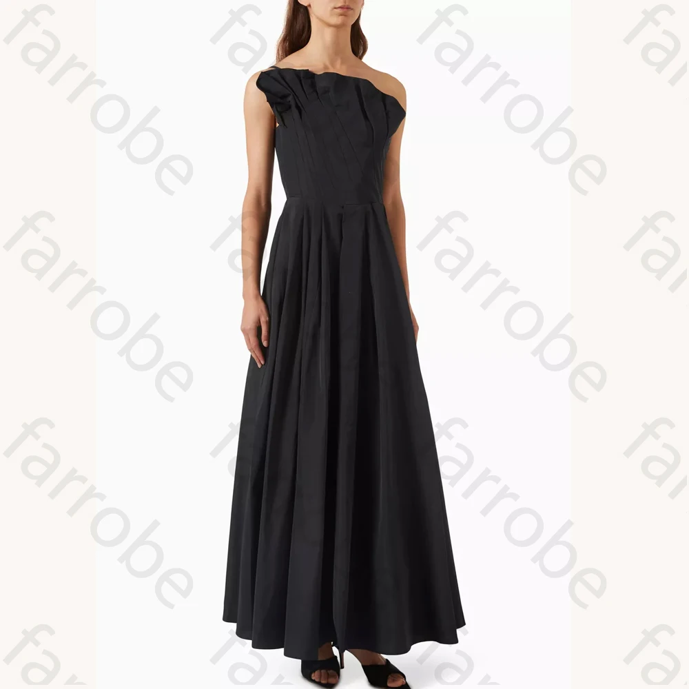 Customized One-shoulder Maxi Dress A-Line Evening Dresses Sleeveless Formal Exquisite High Quality Prom Party Gowns for Women