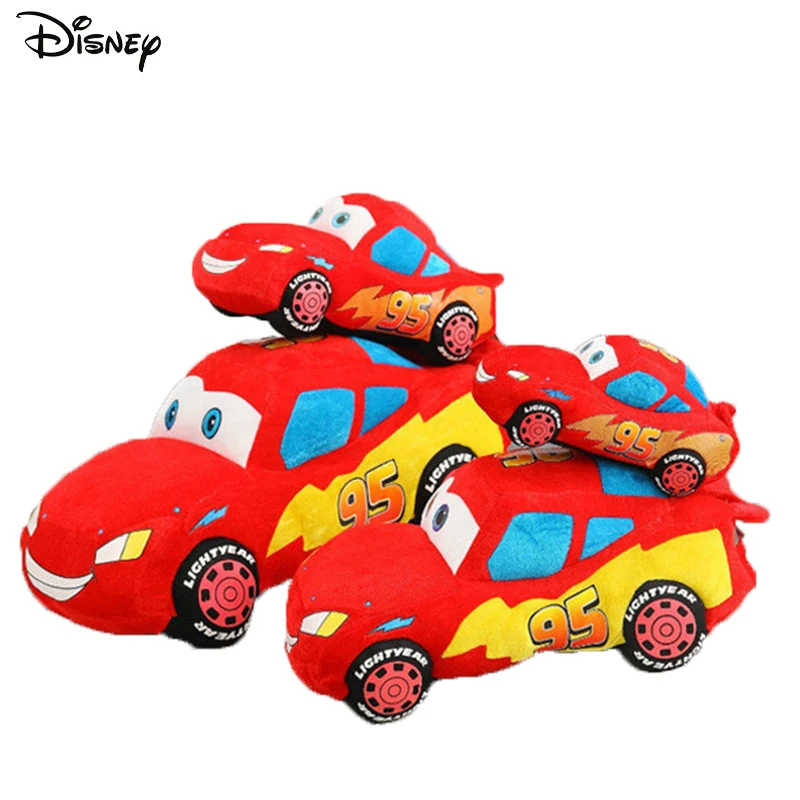 Disney Pixar Stuffed Plush Cars Pillow Kids Toys Red Lightning Mcqueen Model Cute Cartoon Movie Decoration Gifts For Children