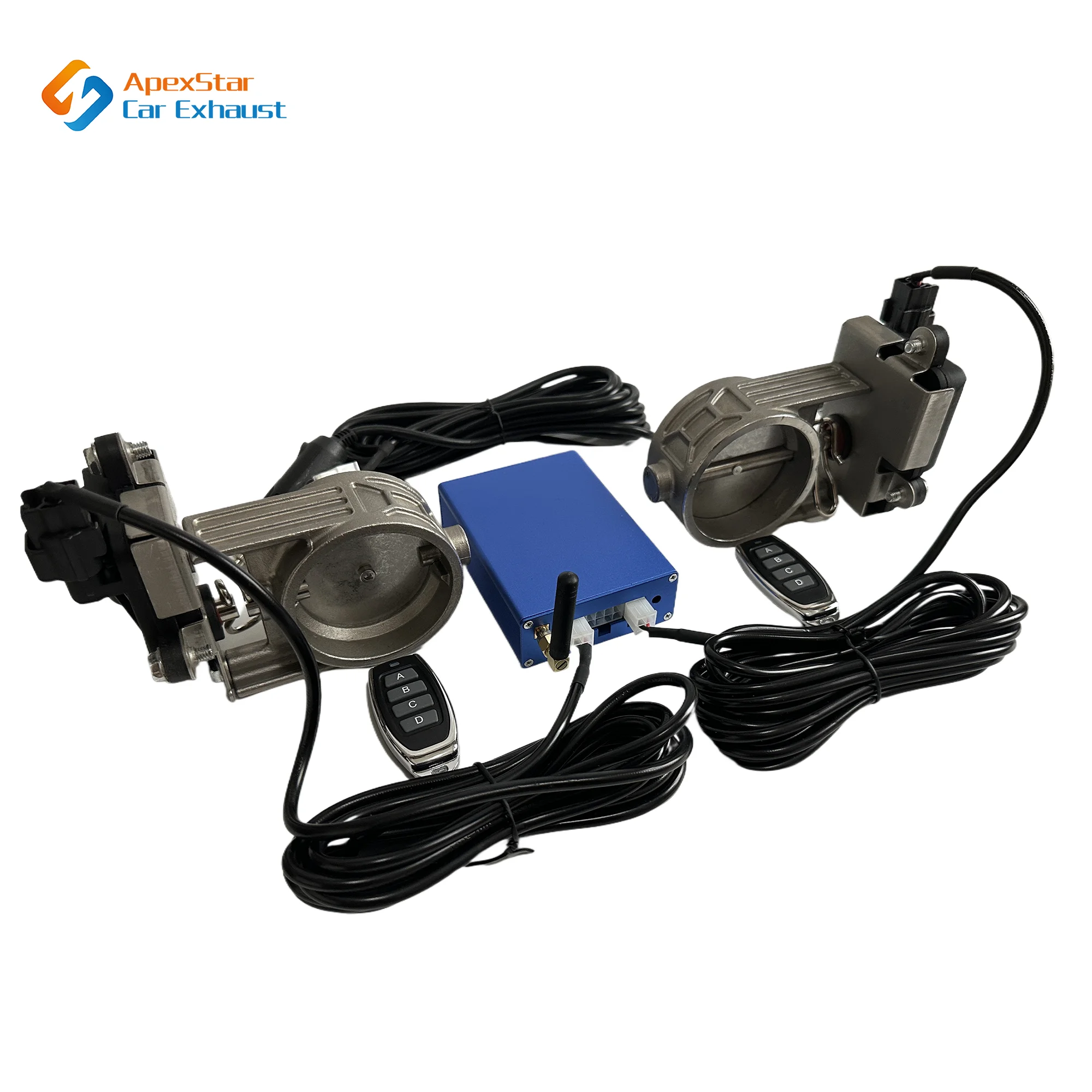 Kit de Valve électronique pour tuyau d'échappement, Mode multi-angle universel, dispositif de contrôle de 60 MM, Kit de télécommande, interrupteur de contrôleur