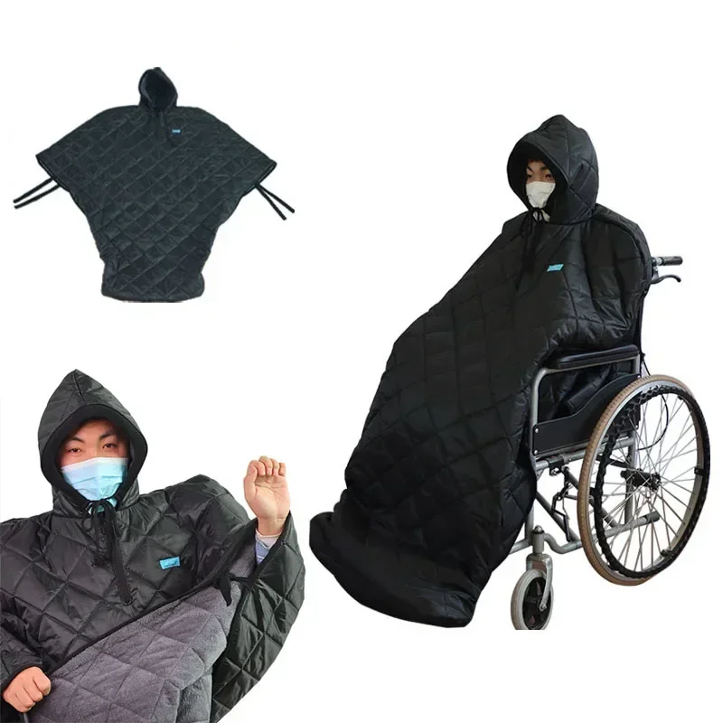 

Adult Elderly Wheelchair Windproof Blanket Warm Cover Knee Leg Protectors Winter Cold Proof Windproof Thick Warm Blanket Outdoor