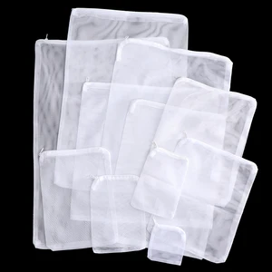 Aquário filtro malha saco, 1 parte, saco do engranzamento com zíper, bio-bola, carvão ativo 8 principais vendas bolsa aquário - №6