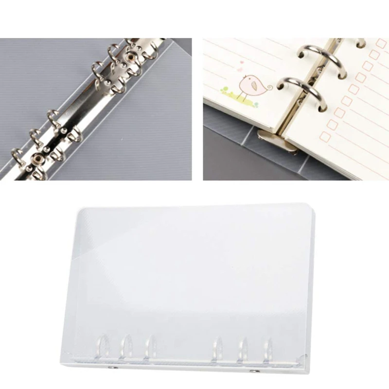 6-Ring Binder Plastic File Folder, Suitable For Letter-Sized Office Supplies A5