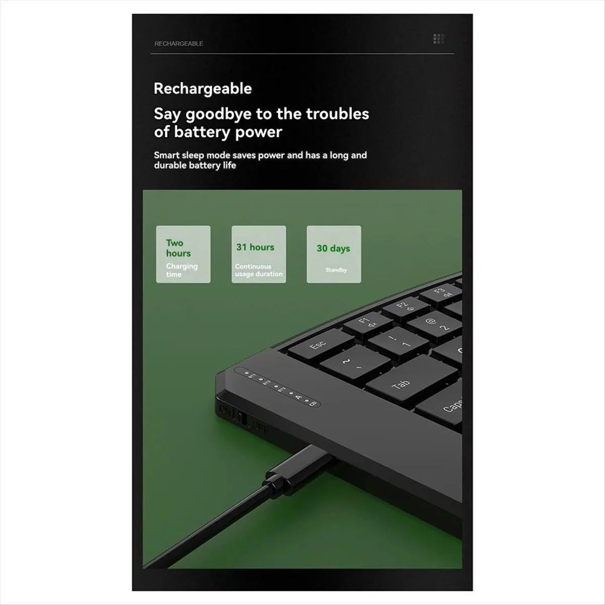 N86R Ergonomic V-Shaped Three-Way Bluetooth Folding Keyboard Mobile Phone Tablet Charging Light and Bluetooth Keyboard
