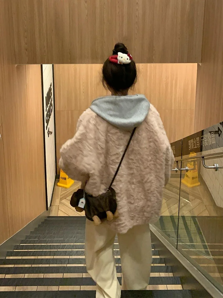

2025 New High Luxury Thickened Artificial Squirrel Mink Fur Coat Women's Custom Dyed Fur Coat Casual Style Long Sleeve