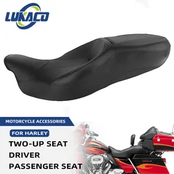 For Harley Touring Motorcycle Two-Up Driver Passenger Seat Pad Cushion Road King Electra Street Glide Ultra Classic 2014-2020