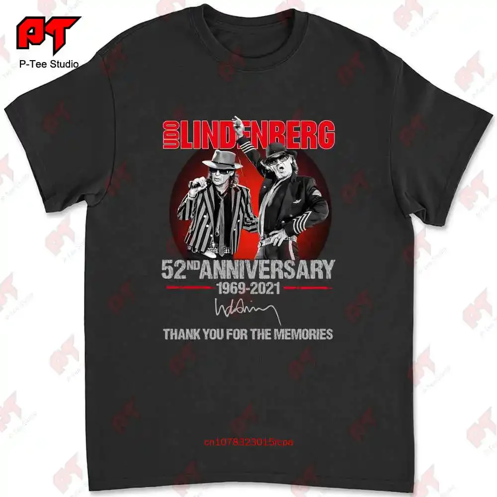 52Nd Anniversary Of The Udo Lindenberg 1969 2021 Signature T-shirt XDVM