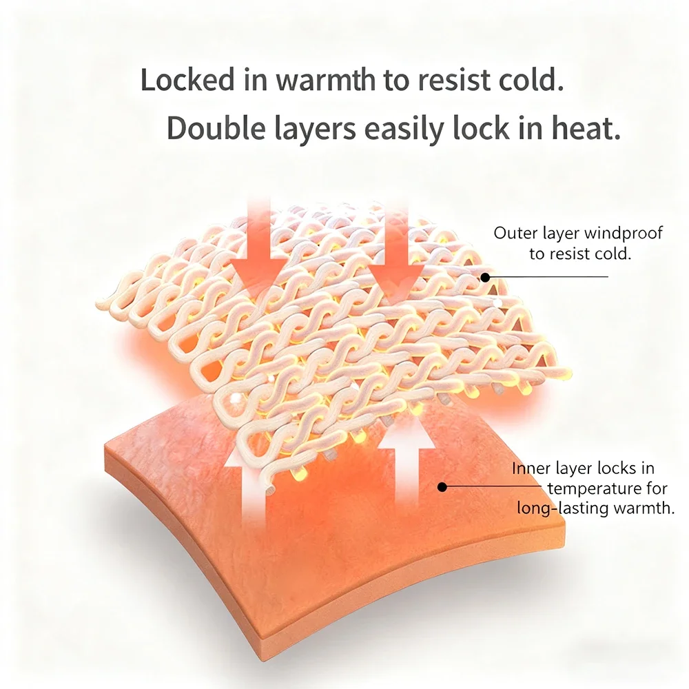 جديد الشتاء التزلج غطاء للأذنين للرجال مناسبة للأنشطة الخارجية وركوب الدراجات يندبروف طبقة مزدوجة حفظ الدفء عقال سدادة الأذن