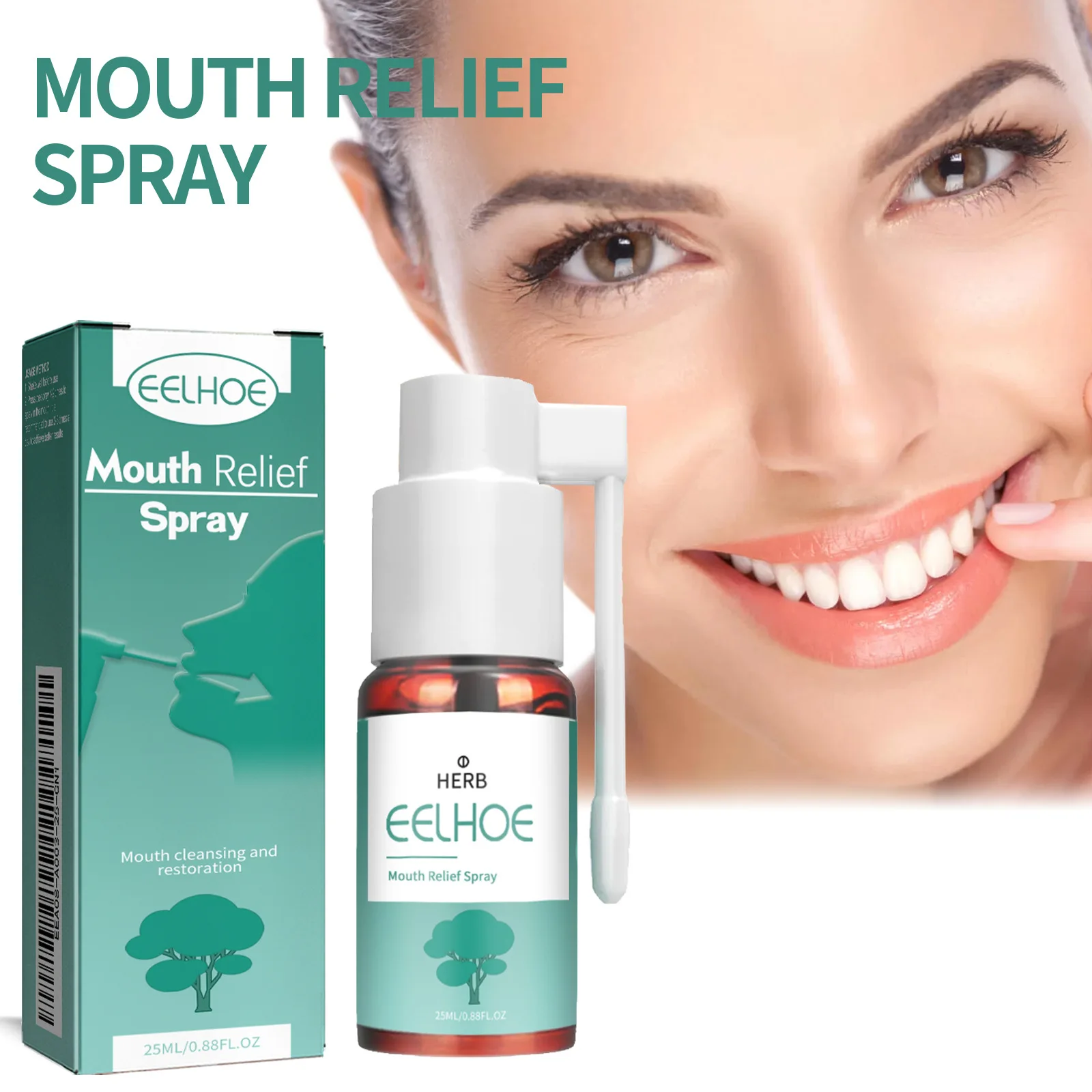 Toothache Spray Treatment Oral Ulcers Tooth Pain Remover Periodontitis Dental Caries Bleeding Gums Oral Care Mouth Relief Spray