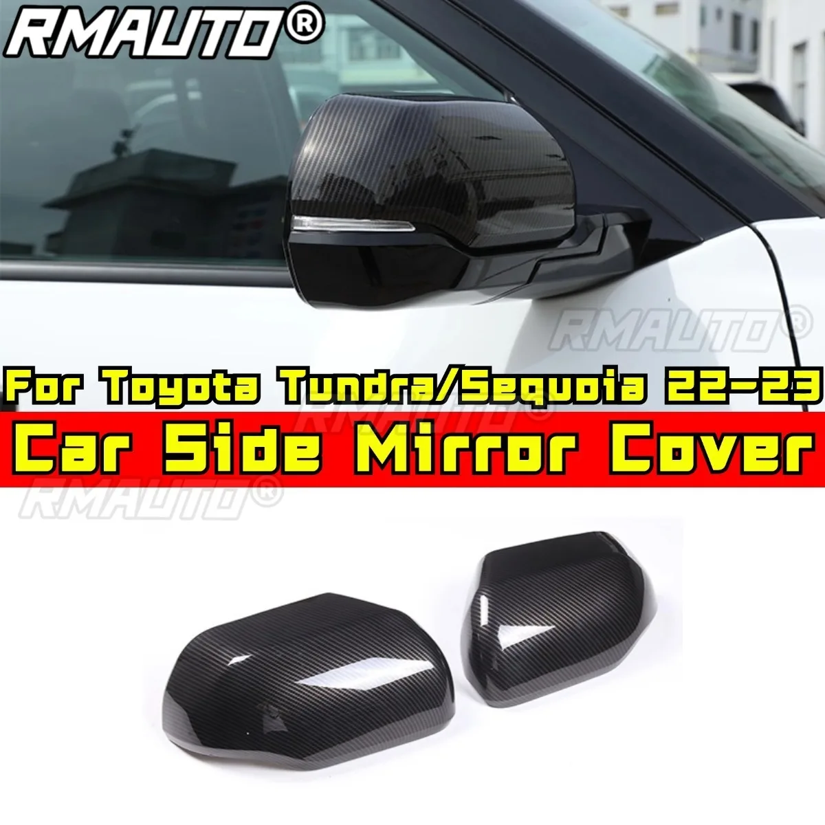 

Car Rearview Protect Side Mirror Cover Body Kit for Toyota Tundra/Sequoia 2022-2023 Rearview Mirror Cover Trim Car Accessories