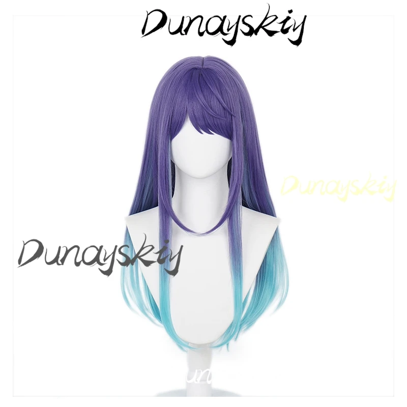 أزياء أنيمي أوشي نو كو كوروكاوا أكاني التأثيرية فستان شعر مستعار لوليتا فساتين أرجوانية للفتيات بدلة نسائية ملابس مخصصة للهالوين ﻿